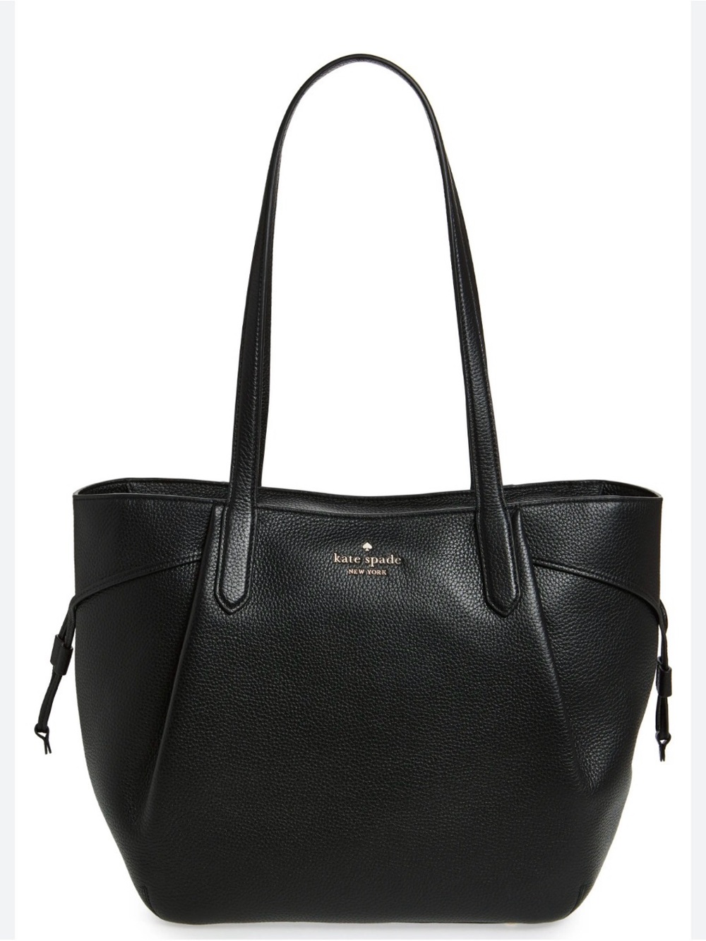 NWOT Kate spade Black Pebbled Leather Tote